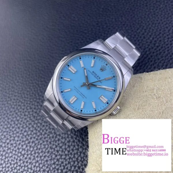 Oyster Perpetual 124300 41mm VSF 1:1 Best Edition 904L Steel Tiffany Blue Dial VS3235 - Image 2