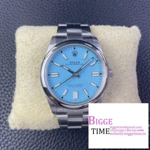 Oyster Perpetual 124300 41mm VSF 1:1 Best Edition 904L Steel Tiffany Blue Dial VS3235