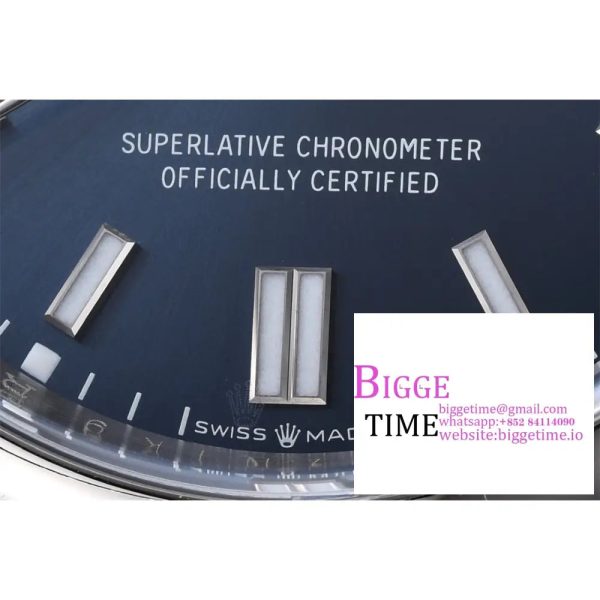 Oyster Perpetual 126000 36mm Clean 1:1 Best Edition 904L Steel Blue Dial VR3230 - Image 3
