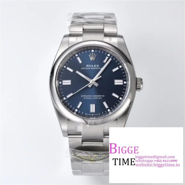 Oyster Perpetual 126000 36mm Clean 1:1 Best Edition 904L Steel Blue Dial VR3230