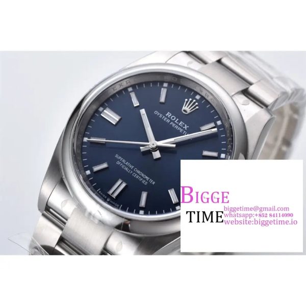 Oyster Perpetual 126000 36mm Clean 1:1 Best Edition 904L Steel Blue Dial VR3230 - Image 4