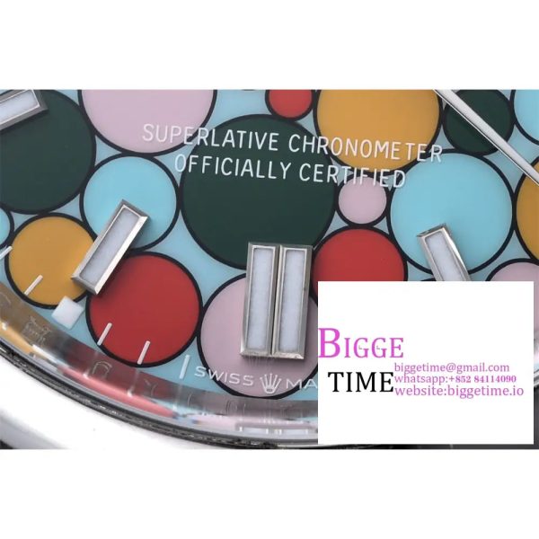 Oyster Perpetual 126000 36mm SS Clean 1:1 Best Edition 904L Steel Celebration Bubbles Dial on SS Bracelet VR3230 - Image 3