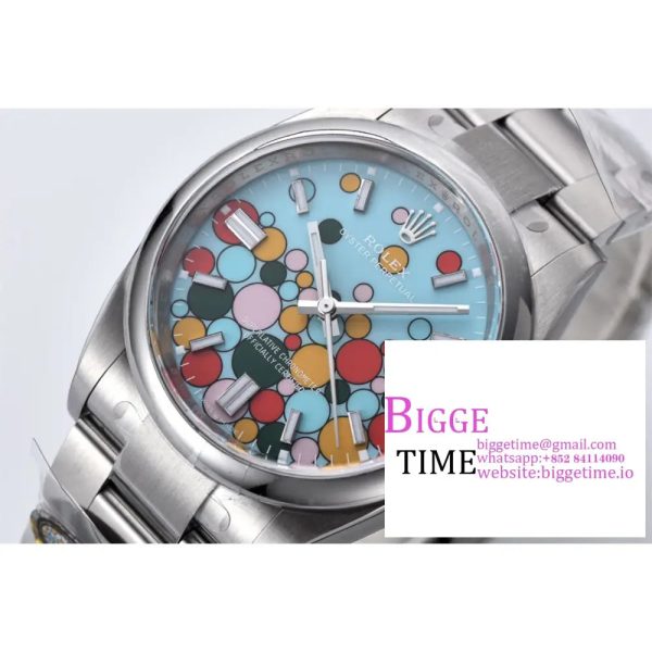 Oyster Perpetual 126000 36mm SS Clean 1:1 Best Edition 904L Steel Celebration Bubbles Dial on SS Bracelet VR3230 - Image 2