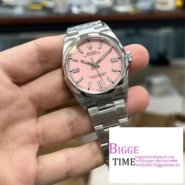 Oyster Perpetual 126000 36mm VSF 1:1 Best Edition 904L Steel Pink Dial VS3235 - Image 3