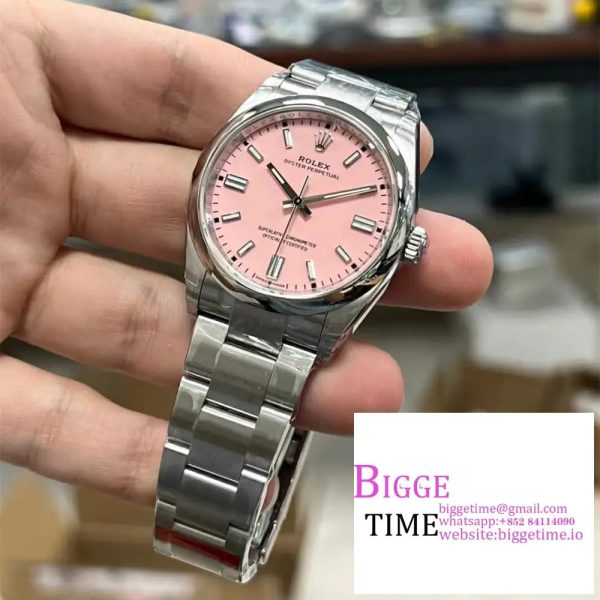 Oyster Perpetual 126000 36mm VSF 1:1 Best Edition 904L Steel Pink Dial VS3235 - Image 4