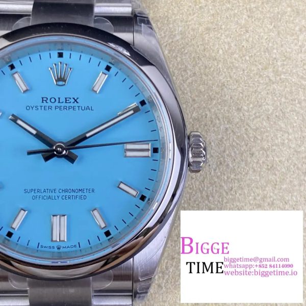Oyster Perpetual 126000 36mm VSF 1:1 Best Edition 904L Steel Tiffany Blue Dial VS3230 V2 - Image 6