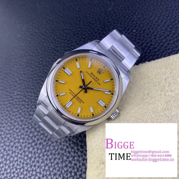 Oyster Perpetual 126000 36mm VSF 1:1 Best Edition 904L Steel Yellow Dial VS3235 - Image 3