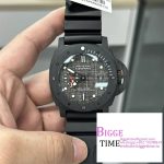 PAM1039 V Carbotech VSF 1:1 Best Edition Grey Sail Dial on Black Rubber Strap P.9010