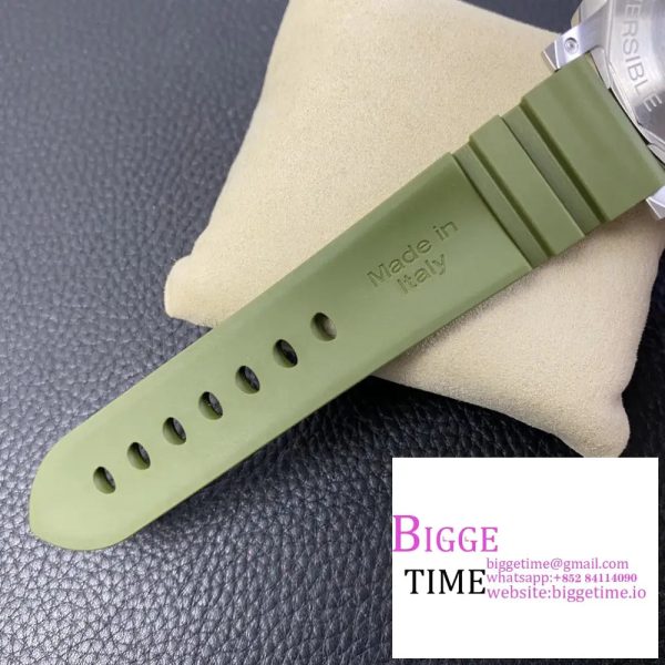 PAM1055 Luminor Submersible 42mm Verde Militare VSF 1:1 Best Edition on Green Rubber Strap P.900 - Image 6