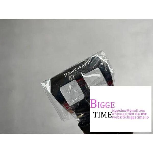 PAM1084 Luminor 44mm HWF 1:1 Best Edition Black Dial on Black Leather Strap A6497 - Image 4