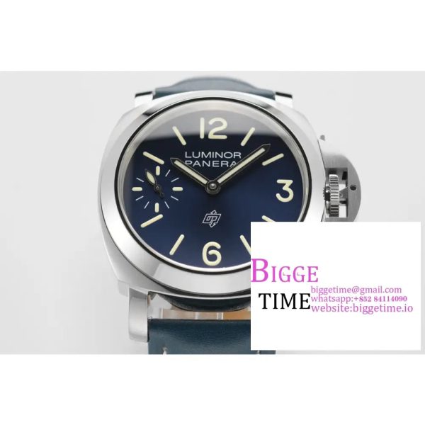 PAM1085 HWF 1:1 Logo Blu Mare Best Edition on Blue Leather Strap A6497 - Image 7