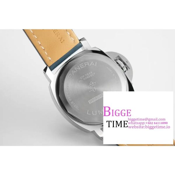PAM1085 HWF 1:1 Logo Blu Mare Best Edition on Blue Leather Strap A6497 - Image 9