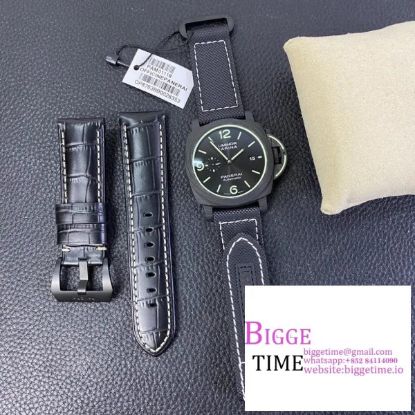 PAM1118 Luminor Marina “Luminous Trilogy” VSF 1:1 Best Edition on Black Sportech Strap P.9010 - Image 5
