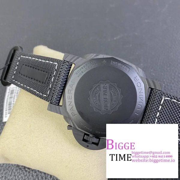 PAM1118 Luminor Marina “Luminous Trilogy” VSF 1:1 Best Edition on Black Sportech Strap P.9010 - Image 9