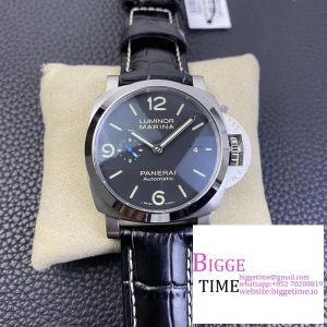 PAM1312 W VSF 1:1 Best Edition Black Dial on Black Leather Strap P.9010
