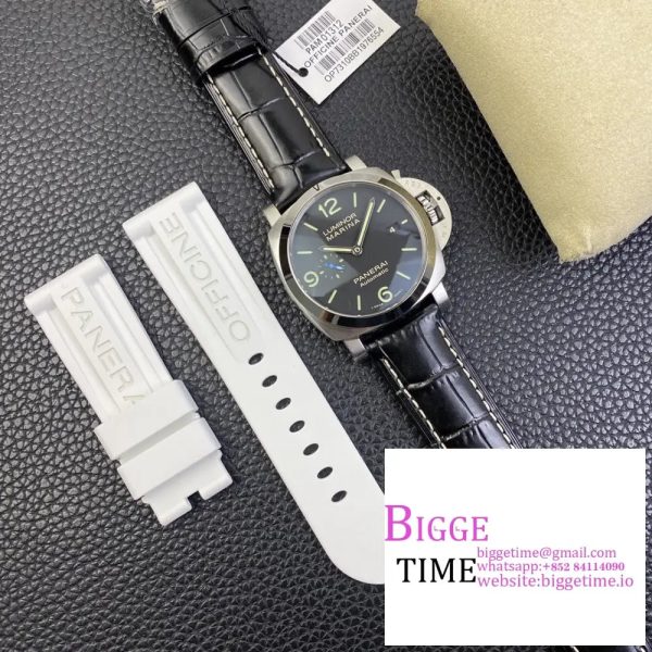 PAM1312 W VSF 1:1 Best Edition Black Dial on Black Leather Strap P.9010 - Image 7