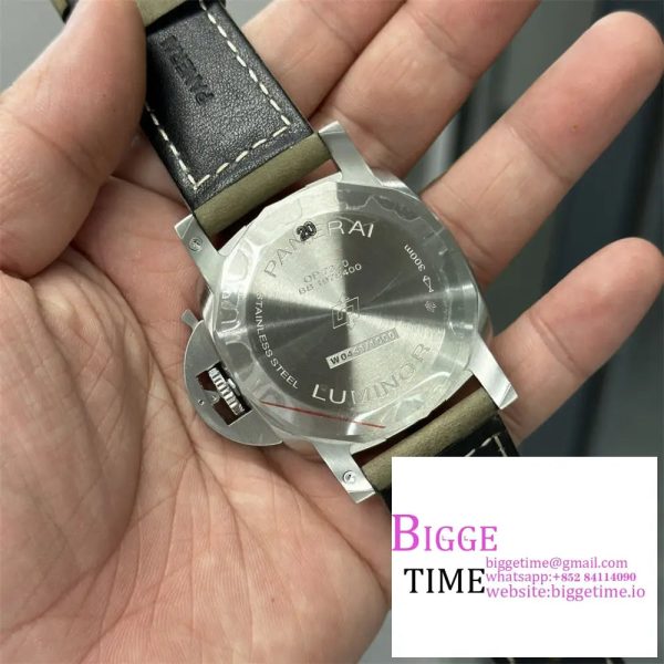 PAM1314 47mm Luminor White Dial Brown Leather Strap VSF P9000 - Image 6