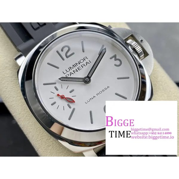 PAM1342 44mm Luminor White Dial Black Rubber Strap HWF 6497 - Image 3