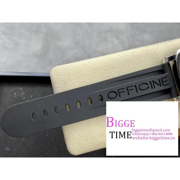 PAM1342 44mm Luminor White Dial Black Rubber Strap HWF 6497 - Image 7