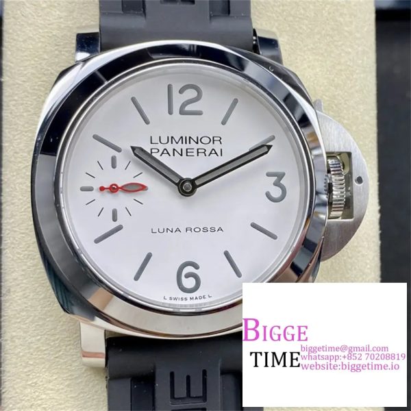PAM1342 44mm Luminor White Dial Black Rubber Strap HWF 6497