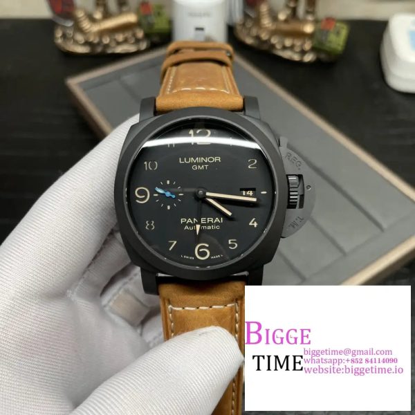 PAM1441 U VSF 1:1 Best Edition Black Dial on Brown Asso Strap P.9011 - Image 2