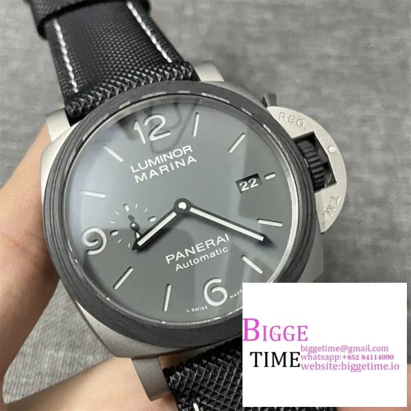 PAM 1662 Satin-polished Ti VSF 1:1 Best Edition on Black Kevlar Composite Strap P.9010 - Image 2