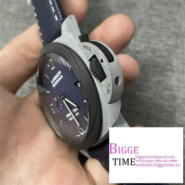 PAM1663 44mm Luminor Carbon Gradient Blue Dial Blue Nylon Strap VSF P9010 - Image 3