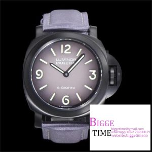 PAM2121 Geneve Boutique DLC Coated Titanium HWF 1:1 Best Edition Black Dial on Black Nylon Strap A6497
