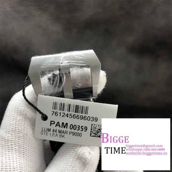 PAM359 R VSF 1:1 Best Edition on Black Leather Strap P.9000  V2 - Image 6