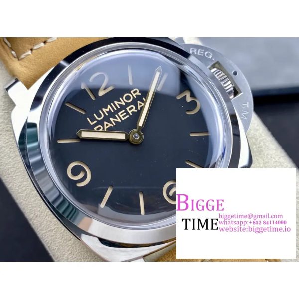 PAM372 47mm Luminor Black Dial Brown Leather Strap HWF P3000 - Image 2