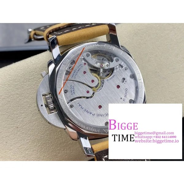 PAM372 47mm Luminor Black Dial Brown Leather Strap HWF P3000 - Image 9