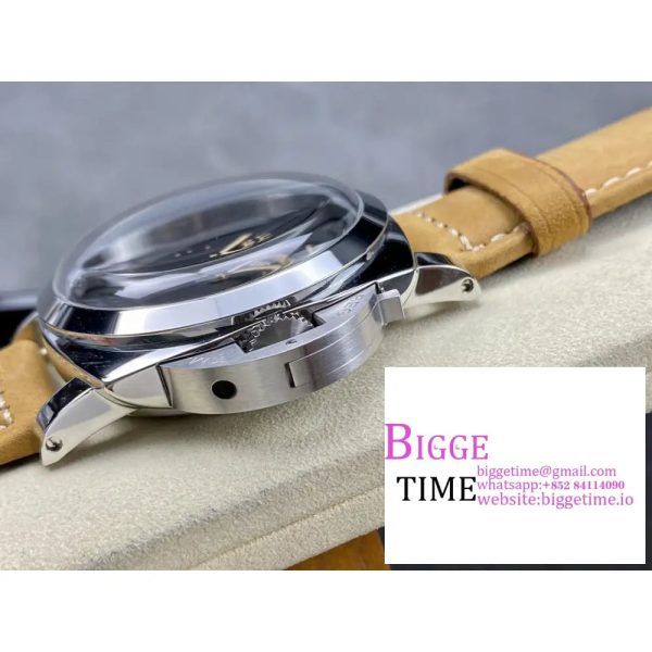 PAM372 47mm Luminor Black Dial Brown Leather Strap HWF P3000 - Image 5