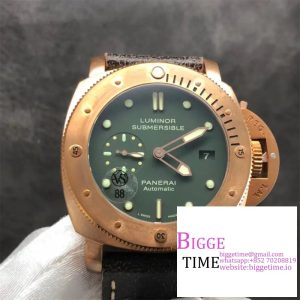 PAM382 N Bronzo VSF 1:1 Best Edition on Brown Distressed Calfskin Strap P.9000 V2