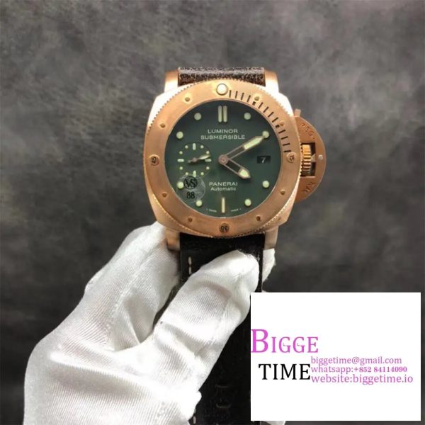 PAM382 N Bronzo VSF 1:1 Best Edition on Brown Distressed Calfskin Strap P.9000 V2 - Image 5
