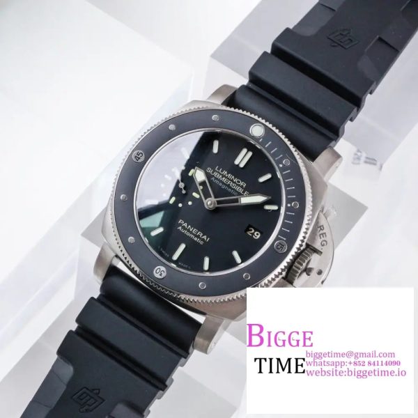 PAM389 O VSF 1:1 Best Edition on Black Rubber Strap P.9000  V2 - Image 3