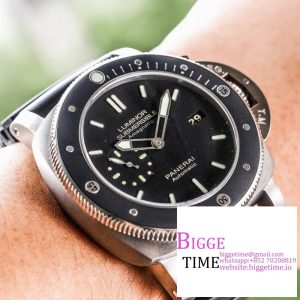 PAM389 O VSF 1:1 Best Edition on Black Rubber Strap P.9000  V2