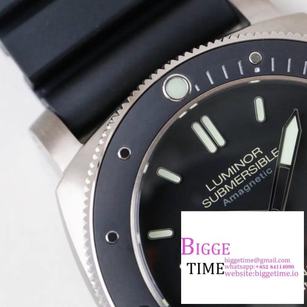 PAM389 O VSF 1:1 Best Edition on Black Rubber Strap P.9000  V2 - Image 2