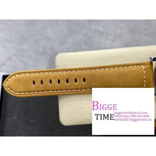 PAM416 44mm Luminor Black Dial Brown Leather Strap HWF 6497 - Image 7