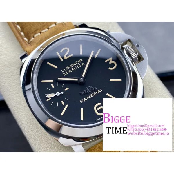 PAM416 44mm Luminor Black Dial Brown Leather Strap HWF 6497 - Image 3