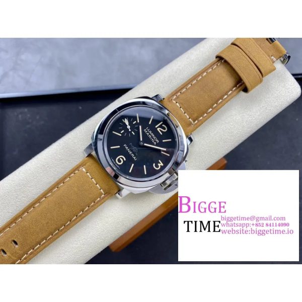PAM416 44mm Luminor Black Dial Brown Leather Strap HWF 6497 - Image 4