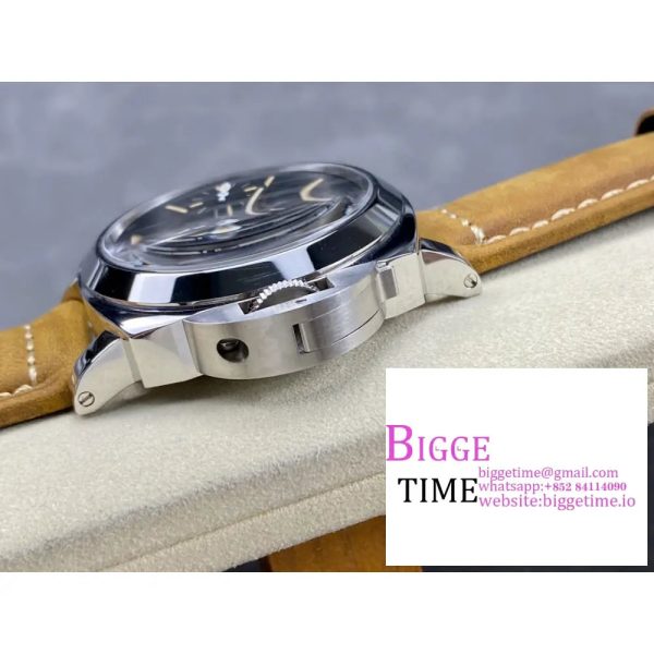 PAM416 44mm Luminor Black Dial Brown Leather Strap HWF 6497 - Image 6