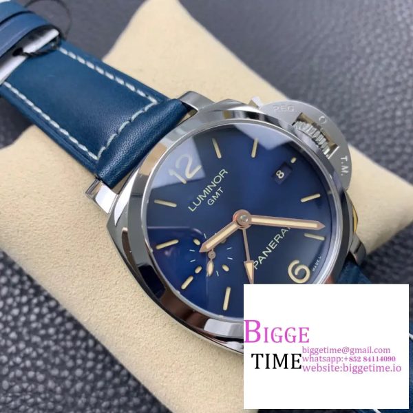 PAM688 S VSF 1:1 Best Edition Blue Dial on Blue Leather Strap P.9001  V2 - Image 5