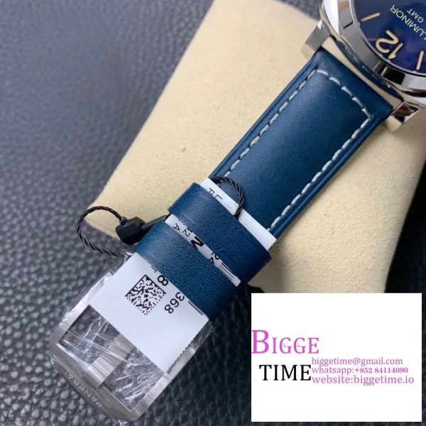 PAM688 S VSF 1:1 Best Edition Blue Dial on Blue Leather Strap P.9001  V2 - Image 6