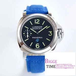 PAM774 44mm Luminor black Dial blue Nylon Strap HWF 6497
