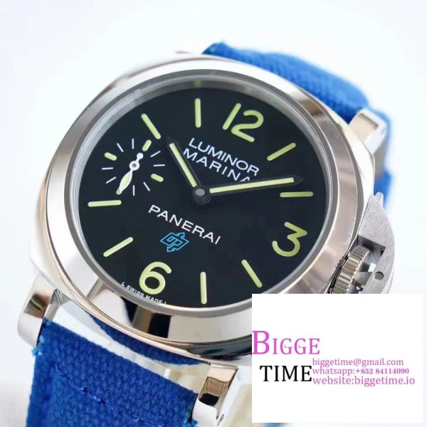 PAM774 44mm Luminor black Dial blue Nylon Strap HWF 6497 - Image 4