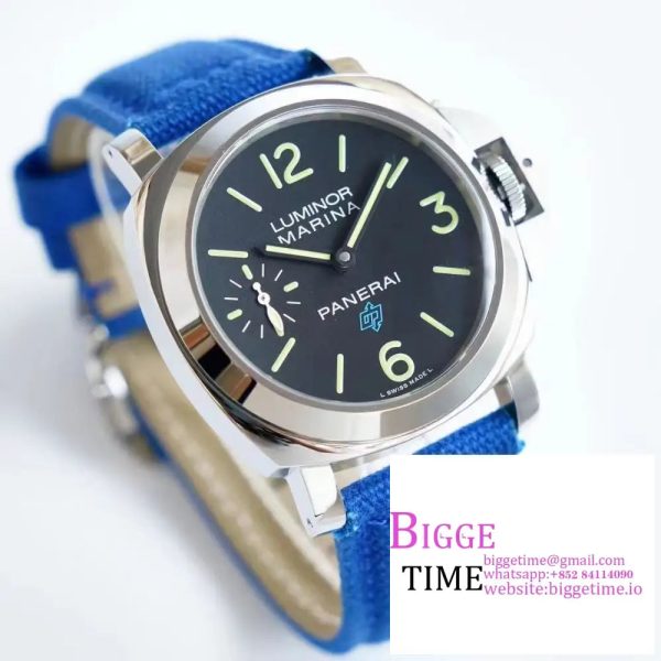PAM774 44mm Luminor black Dial blue Nylon Strap HWF 6497 - Image 6