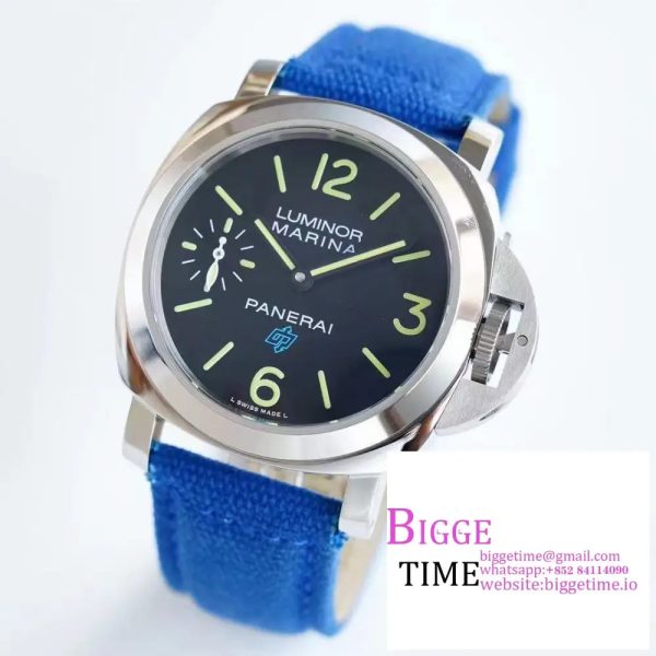 PAM774 44mm Luminor black Dial blue Nylon Strap HWF 6497 - Image 2