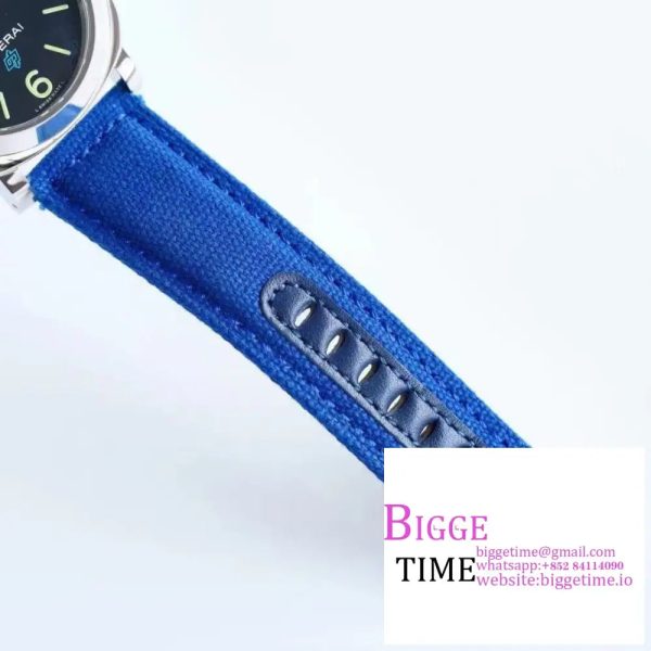 PAM774 44mm Luminor black Dial blue Nylon Strap HWF 6497 - Image 8