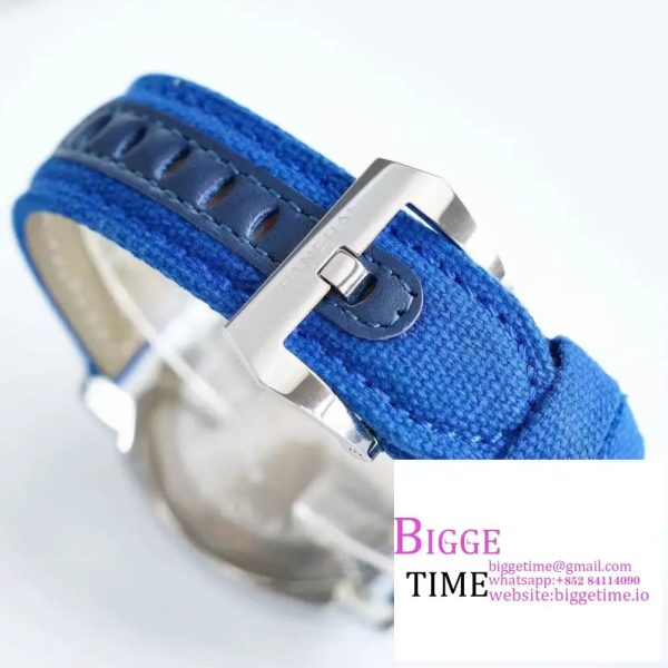 PAM774 44mm Luminor black Dial blue Nylon Strap HWF 6497 - Image 7