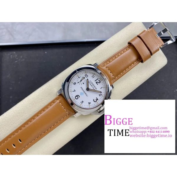 PAM778 W HWF 1:1 Best Edition White Dial on Brown Leather Strap A6497 - Image 7